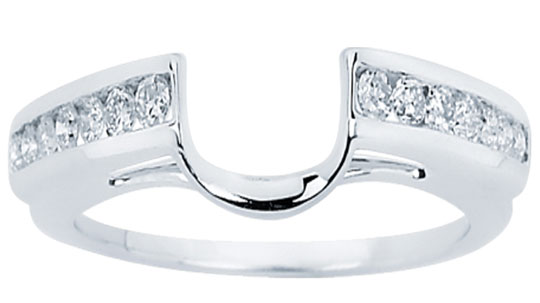 Diamond Ring Enhancer 14K White Gold 0.26 cts CL-34110