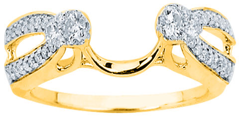 Diamond Ring Enhancer 14K White Gold 0.34 cts CL-34119 - Click Image to Close