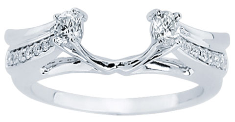 Diamond Ring Enhancer 14K White Gold 0.33 cts CL-34141