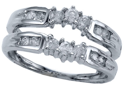 Diamond Ring Enhancer 14K White Gold 0.53 cts CL-14927