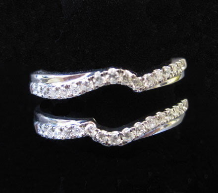 Diamond Ring Enhancer 14K White Gold 0.34 cts GD-98094