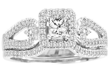 Ladies Two Piece Set 14K White Gold 0.50 cts. CL-30557 - Click Image to Close