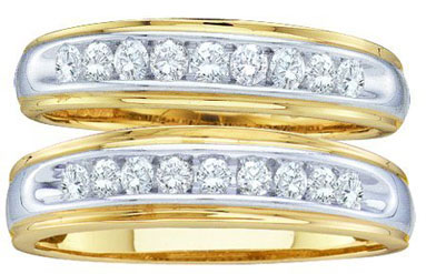 Two Piece Wedding Set 10K Yellow Gold 0.50 cts. GD-27037