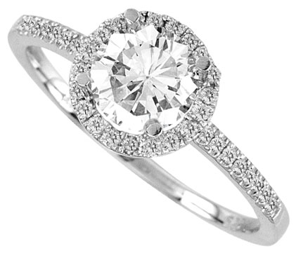 Diamond Engagement Ring 14K Gold 0.23 cts. 10R1471