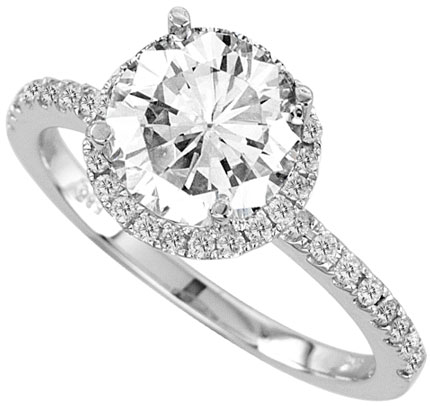 Diamond Engagement Ring 14K Gold 0.38 cts. 10R1473