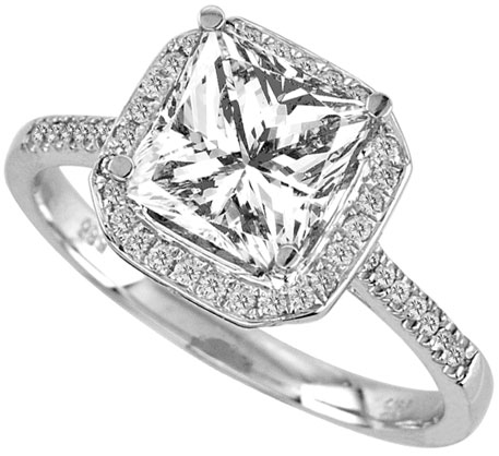 Diamond Engagement Ring 14K Gold 0.34 cts. 10R1500