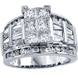 Ladies Diamond Engagement Ring 14K White Gold 1.50 ct. CL-30910