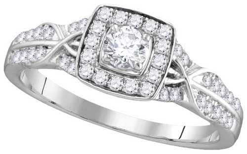Ladies Diamond Bridal Ring 14K Gold 0.50 cts. GD-111741