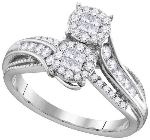 Ladies Diamond Engagement Ring 14K Gold 0.50 cts. GD-112480