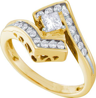 Ladies Diamond Engagement Ring 14K Yellow Gold 0.50 ct. GD-14359
