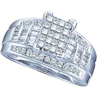 Ladies Diamond Engagement Ring 14K White Gold 1.00 ct. GD-15213