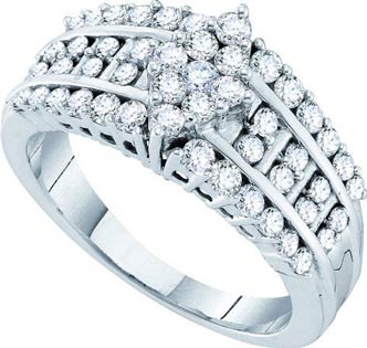 Ladies Diamond Engagement Ring 14K White Gold 1.00 ct. GD-44559
