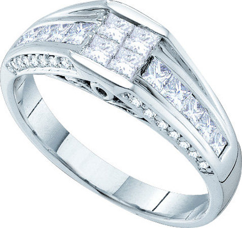Ladies Diamond Engagement Ring 14K White Gold 1.01 cts. GD-45412