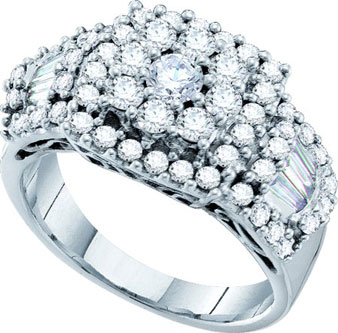 Ladies Diamond Engagement Ring 14K White Gold 1.50 cts. GD-47460