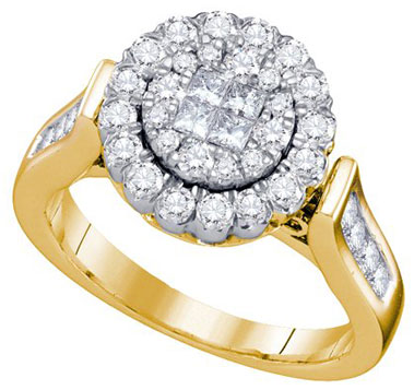 Ladies Diamond Engagement Ring 14K Yellow Gold 1.01 cts. GD-67275 - Click Image to Close