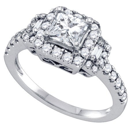 Diamond Engagement Ring 14K White Gold 1.25 cts. GD-69173