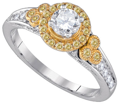 Ladies Diamond Engagement Ring 14K Gold 0.78 cts. GD-86649 - Click Image to Close