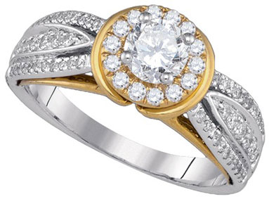 Ladies Diamond Engagement Ring 14K Gold 1.01 cts. GD-86657