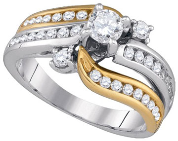 Ladies Diamond Engagement Ring 14K Gold 1.00 ct. GD-86711 - Click Image to Close