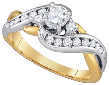 Ladies Diamond Engagement Ring 14K Gold 0.75 cts. GD-86718 - Click Image to Close