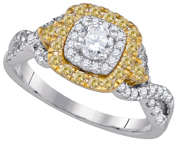 Ladies Diamond Engagement Ring 14K Gold 1.02 cts. GD-86973 - Click Image to Close