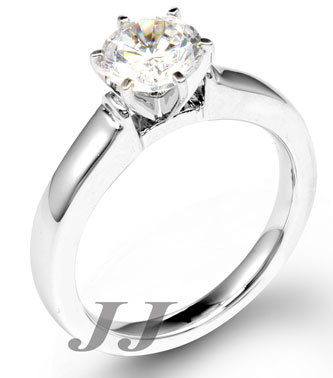 Diamond Solitaire Ring 14K Gold SK-3410 - Click Image to Close