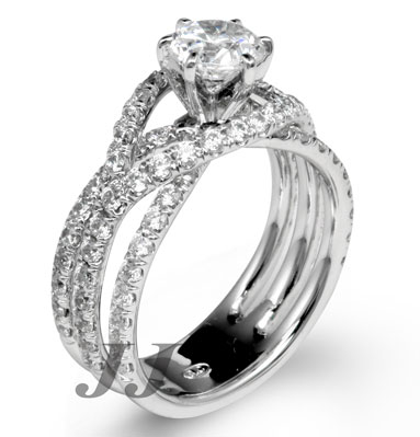 Diamond Engagement Ring 14K Gold 2.00 - 2.70 tcts SK-503
